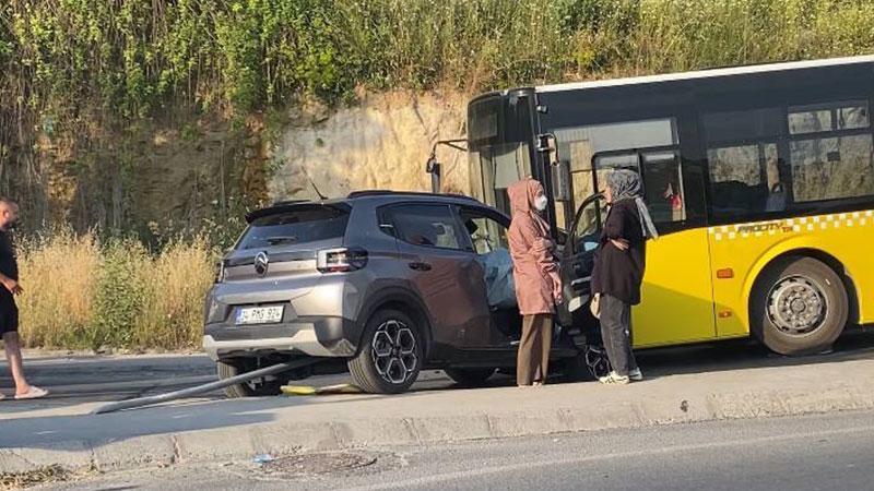 Manevra Felaketle Bitti: İETT Otobüsü ve Otomobil Karıştı