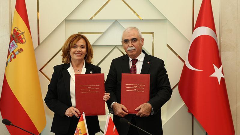 Türkiye ve İspanya Anayasa Mahkemeleri Arasında İş Birliği Anlaşması İmzalandı