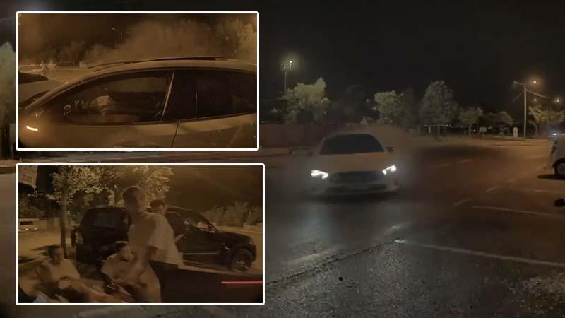 Alkollü Sürücü Dehşet Saçtı! Park Halindeki Araç Sahilde Oturanların Arasına Savruldu