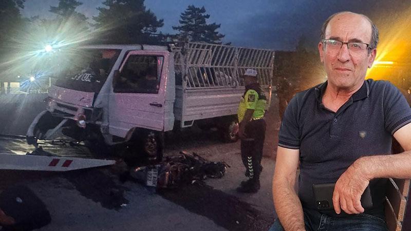 Motosiklet ile Kamyonet Kafa Kafaya Çarpıştı: Sürücü Hayatını Kaybetti