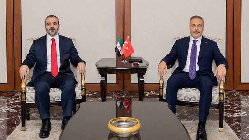 Hakan Fidan, Suriyeli mevkidaşı Şeybani ile Ankara’da görüştü