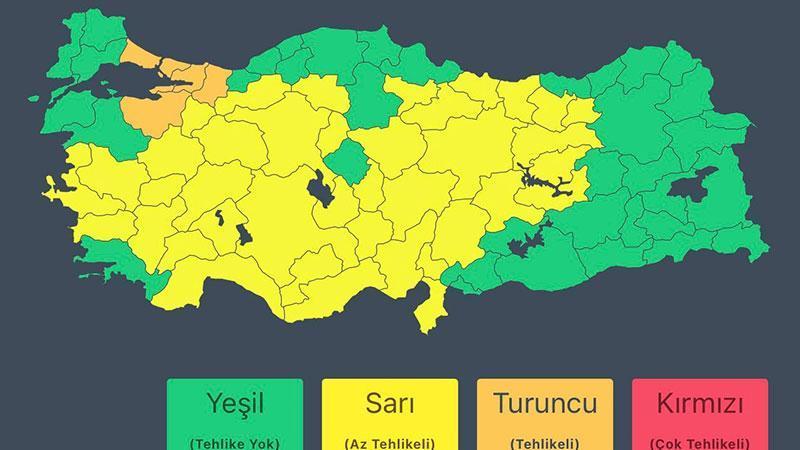 İstanbul ve Çevre İller İçin Şiddetli Yağış Uyarısı